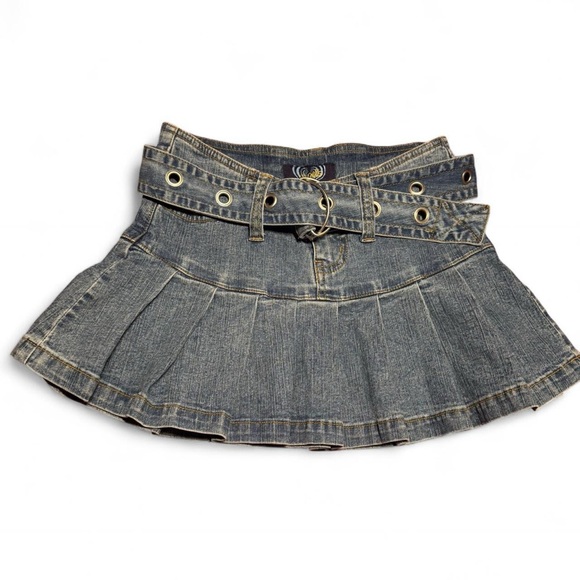 Y2K angels Denim Mini skirt - Picture 1 of 7